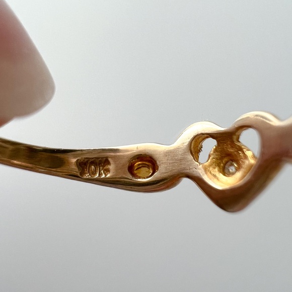 Stamper Black Hills Gold Heart-Shaped Diamond Ring - Picture 5 of 9